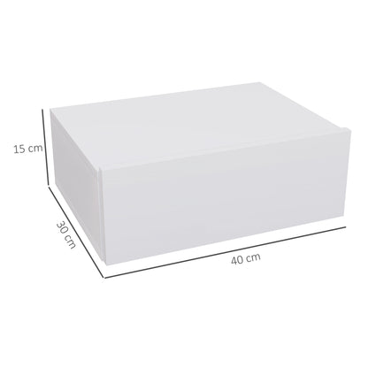 Sosa White Wall Mounted Floating Bedside Table With Storage Drawer