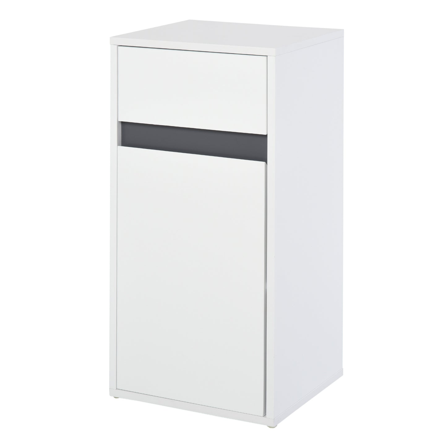 Noseka Bathroom Storage Cabinet With 3 Compartments In White