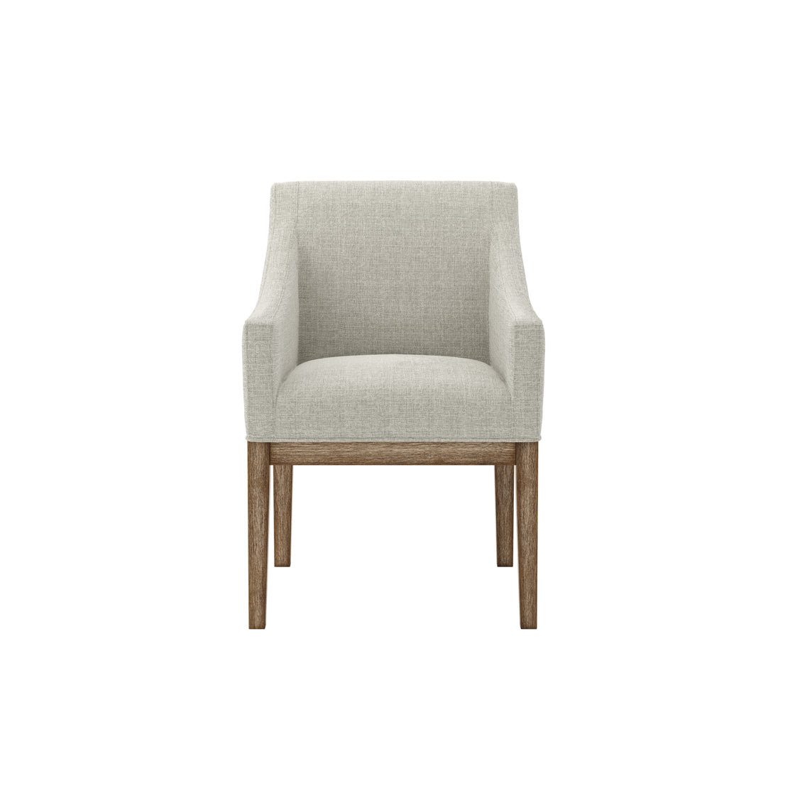 Athenry Upholstered Linen Effect and Natural Wood Dining Chair