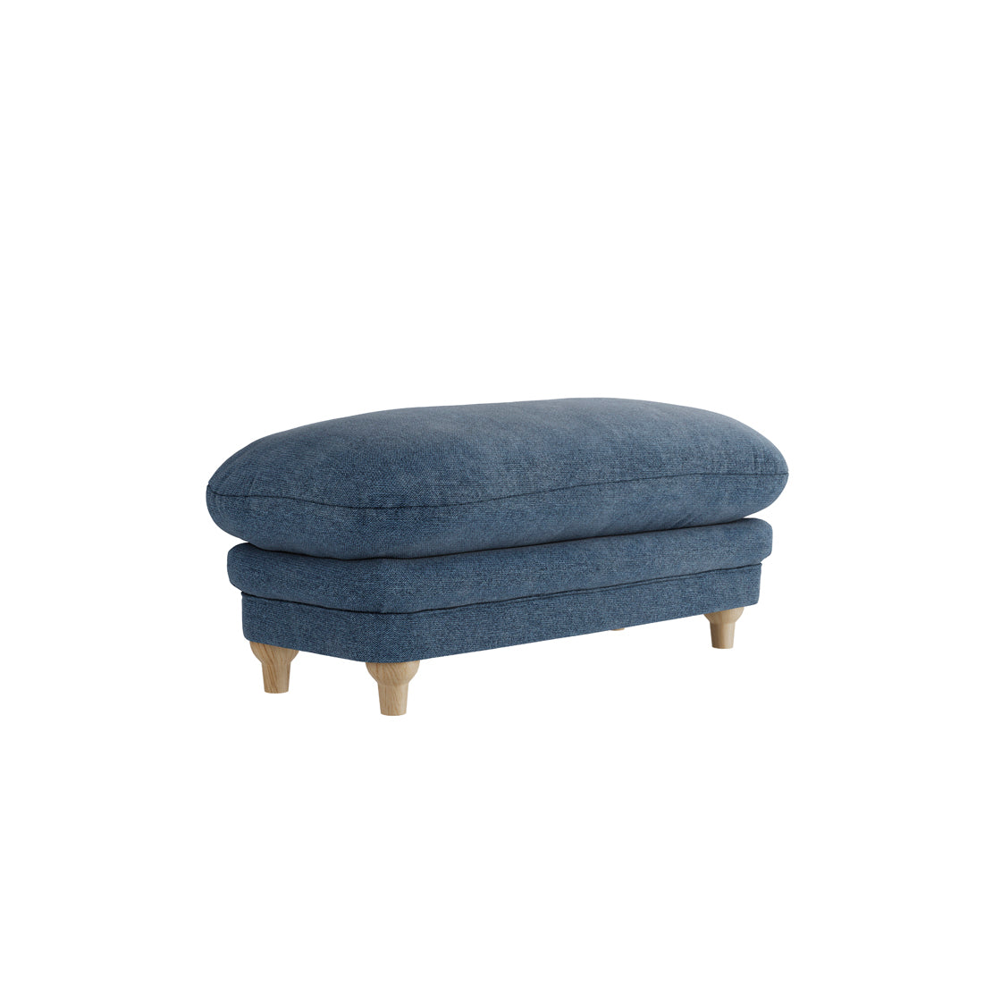 Bambola Retro Blue Denim Chenille Cushioned Armchair