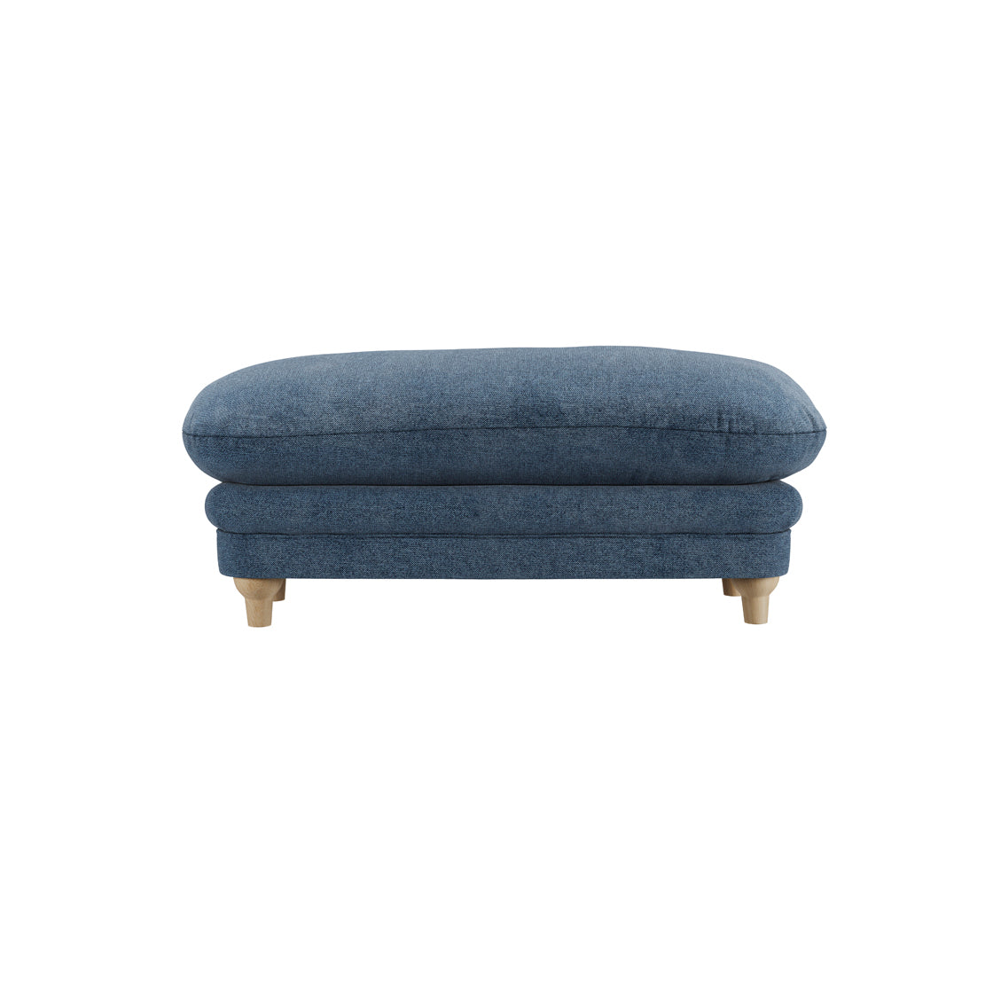 Bambola Retro Blue Denim Chenille Cushioned Armchair
