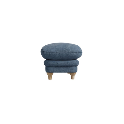 Bambola Retro Blue Denim Chenille Cushioned Armchair