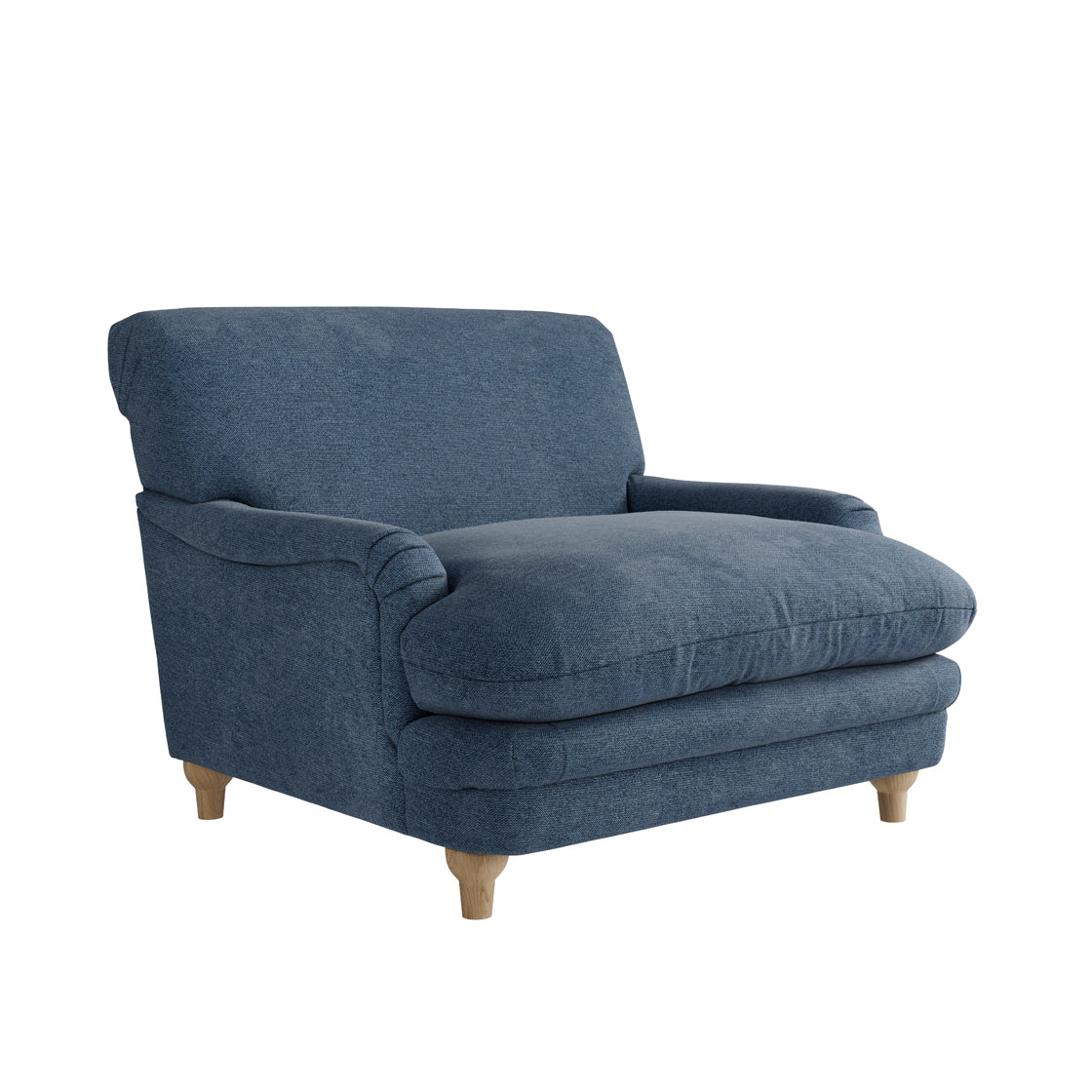 Bambola Retro Denim Blue Cushioned Armchair