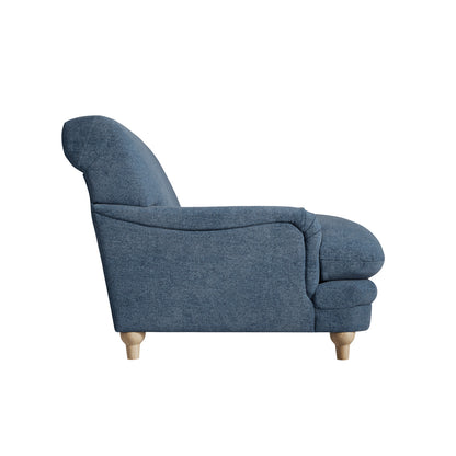 Bambola Retro Denim Blue Cushioned Armchair