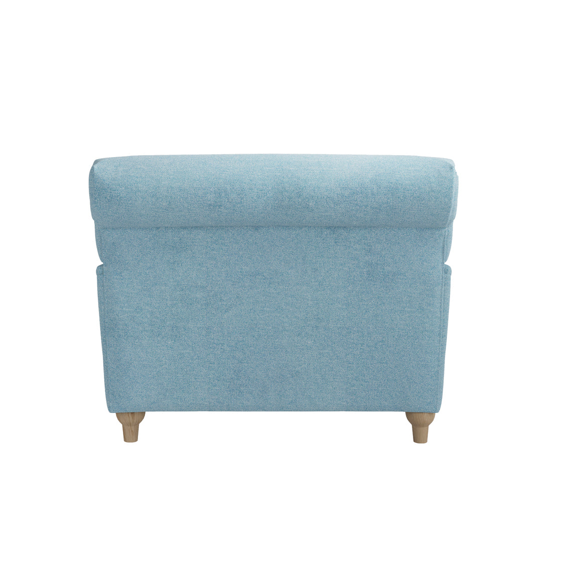 Bambola Retro Soft Blue Chenille Cushioned Armchair