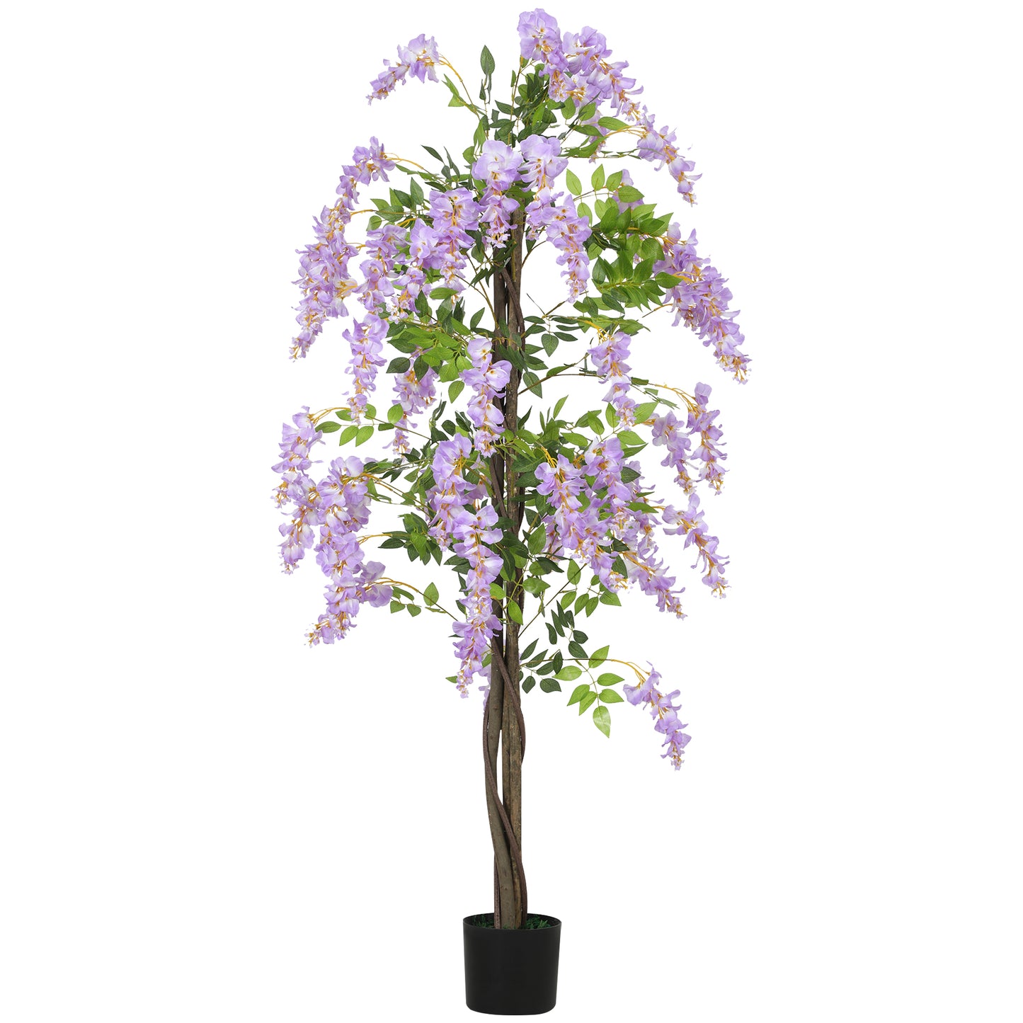 Ratona Tall Artificial Ficus And Wisteria Style Tree In Pot H8 180cm