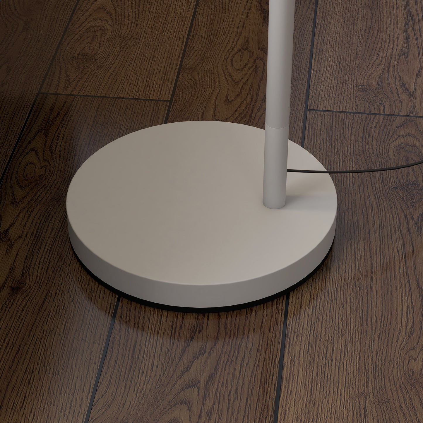Moneel Metal Grey Adjustable Floor Lamp With 350 Degree Rotating Shade And LED Bulb