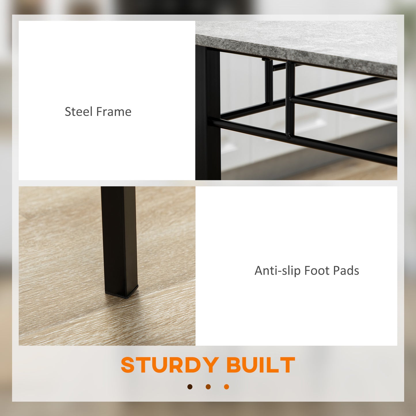 Lera Marble Effect Grey And Black 5 Piece Dining Table And Chair Set