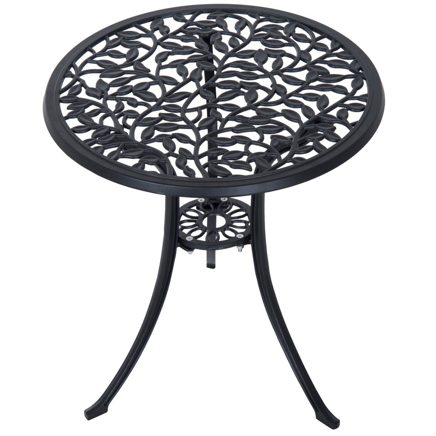 Kanesu 3 Piece Aluminium Bistro Dining Set In Antique Black