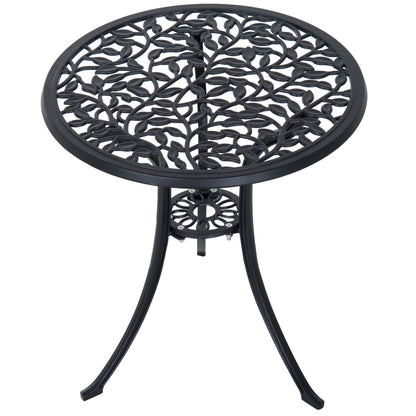 Kanesu 3 Piece Aluminium Bistro Dining Set In Antique Black