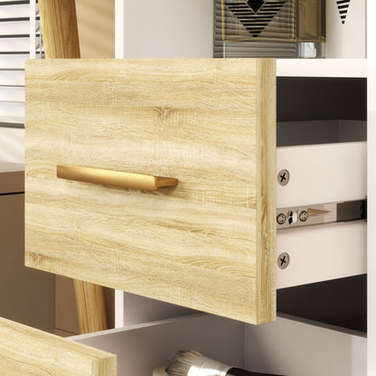 Rilu White Elegant Dressing Table With Integrated Storage Space
