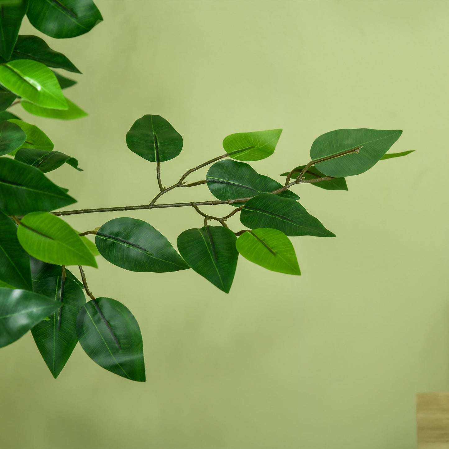 Larane Artificial Ficus Style Tree With Stabilised Pot Base In Green