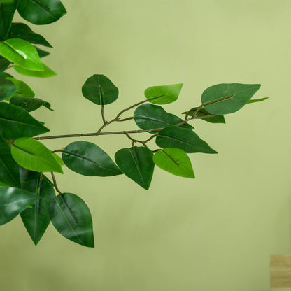 Larane Artificial Ficus Style Tree With Stabilised Pot Base In Green