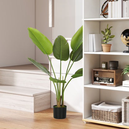 Lire Sesa Artificial Bird Of Paradise Style Plant With Textured Leaves In Pot H8 109cm
