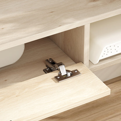 Avalani 120cm Natural Finish Floating TV Unit For Screens Up To 50 Inches