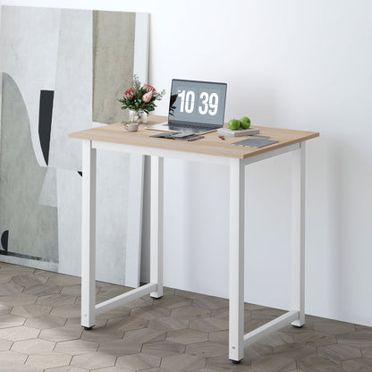 Diel 80cm White and White Wooden Home Office Desk