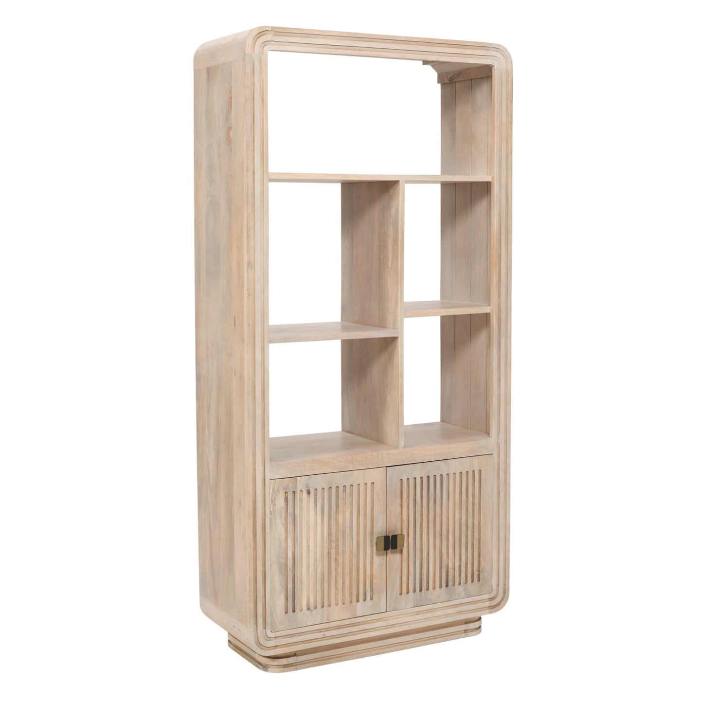 Arizona Natural Mango Wood Display Cabinet with 2 Doors