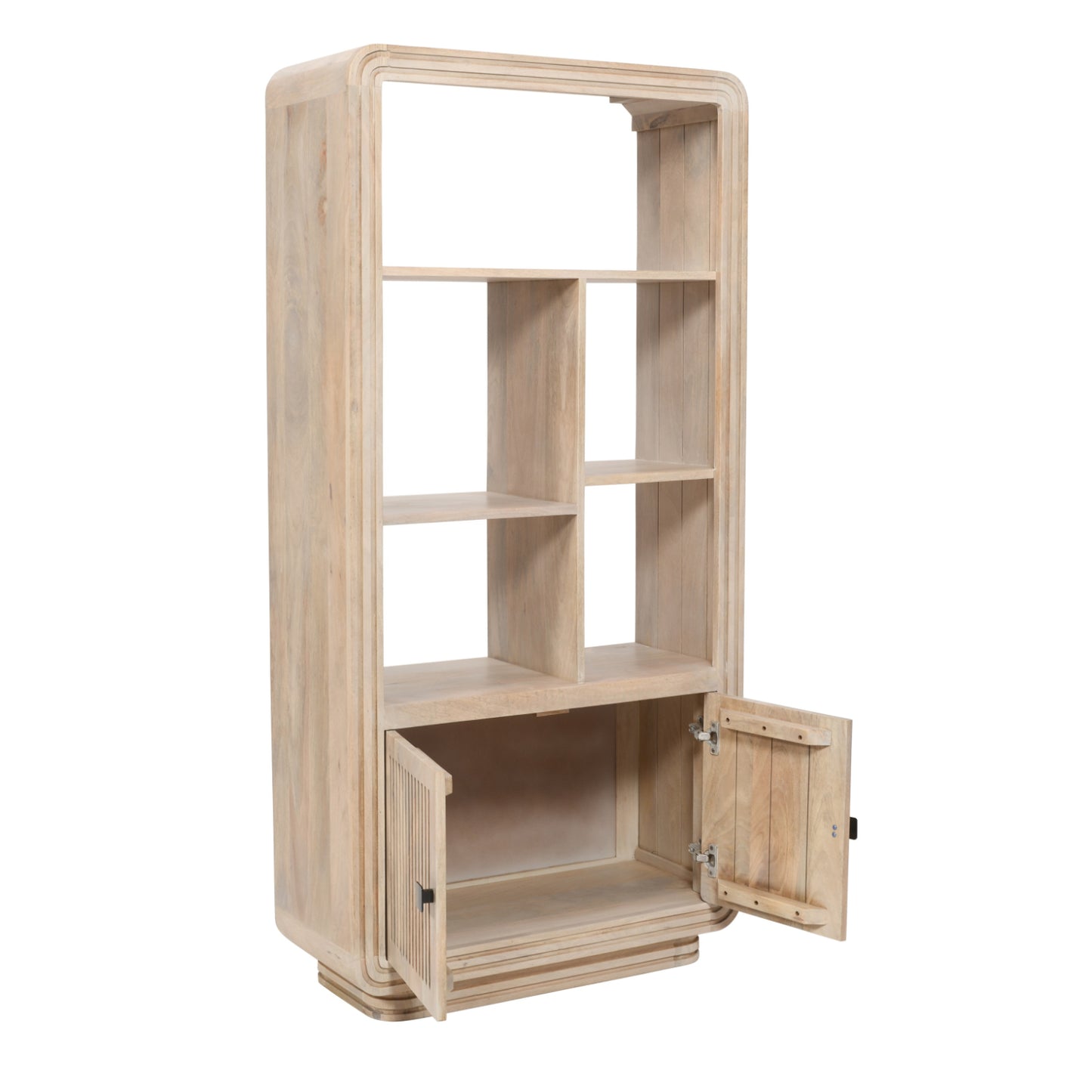 Arizona Natural Mango Wood Display Cabinet with 2 Doors