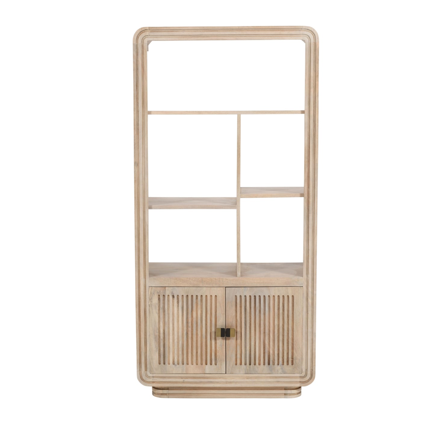 Arizona Natural Mango Wood Display Cabinet with 2 Doors