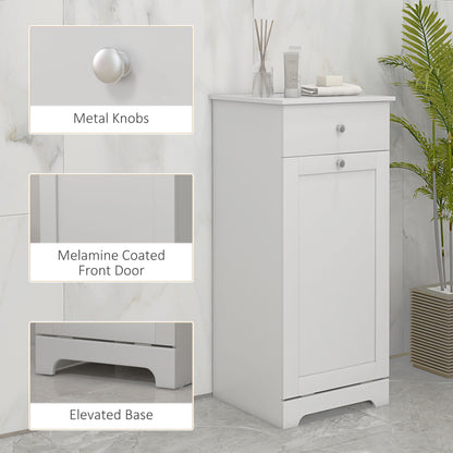 Fala White Single HamFauxr Laundry Storage Cabinet