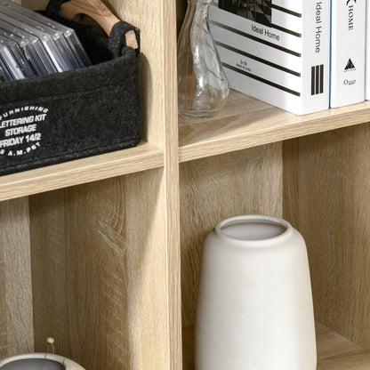 Nafino Ledi Wood Oak Effect 6 Cube Storage Bookcase