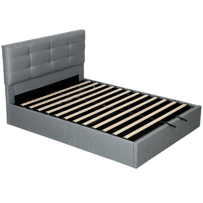 Vivafa 5FT King Ottoman Bed with Gas Lift Storage Grey
