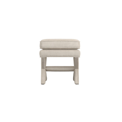 Theodor Stone Velvet Stool X Cross Legs