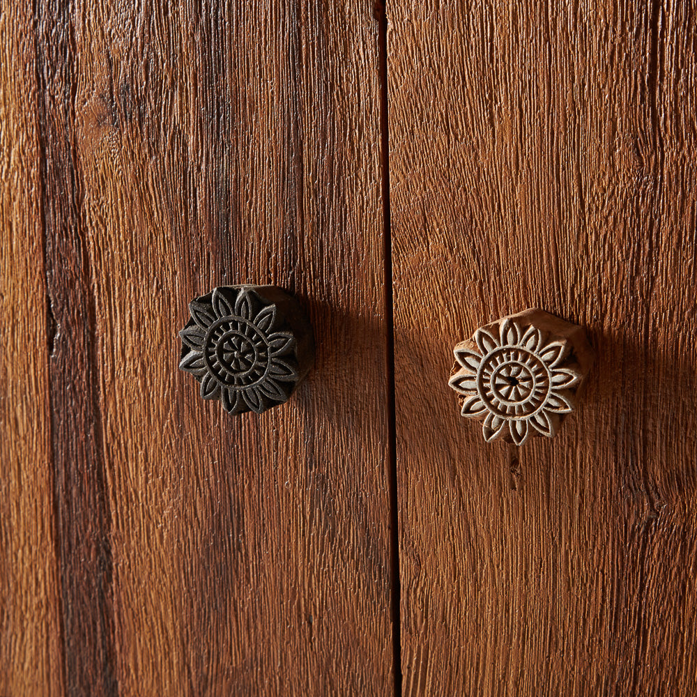 Kokkola Reclaimed Wood Large Sideboard Coffee Table 3 Doors 3 Drawers