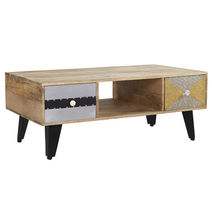 Kokkola 4 Drawer Reclaimed Wood Coffee Table