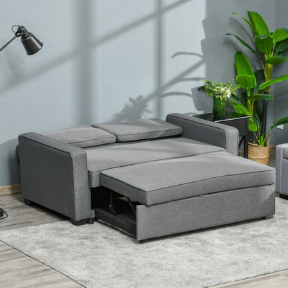 Zivi Fita Fabric Grey Double Click Clack Sofa Bed With Adjustable Backrest