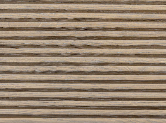 Pirineus Weathered Oak Ribbed 3 Door Sideboard