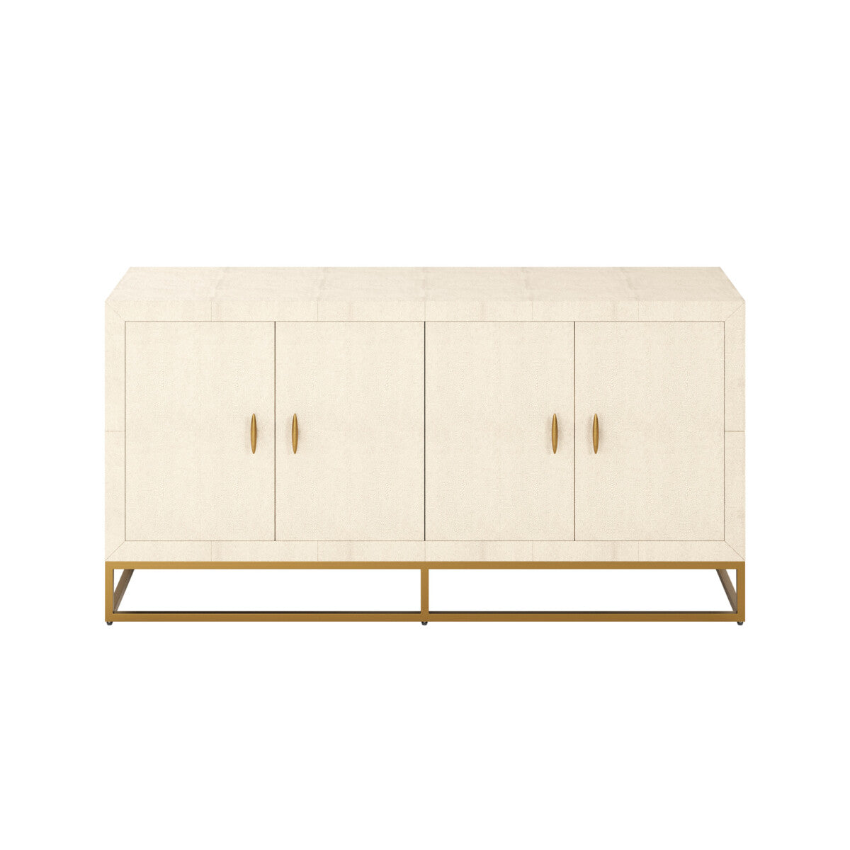 Ubatuba Cream Shagreen 4 Door Sideboard