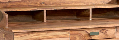 New York Sheesham Wood Study Desk 1 Drawer 1 Top Shelf