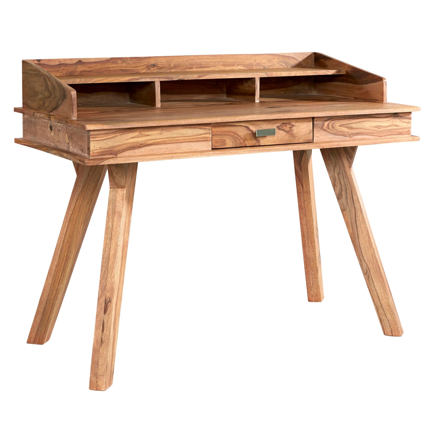 New York Sheesham Wood Study Desk 1 Drawer 1 Top Shelf