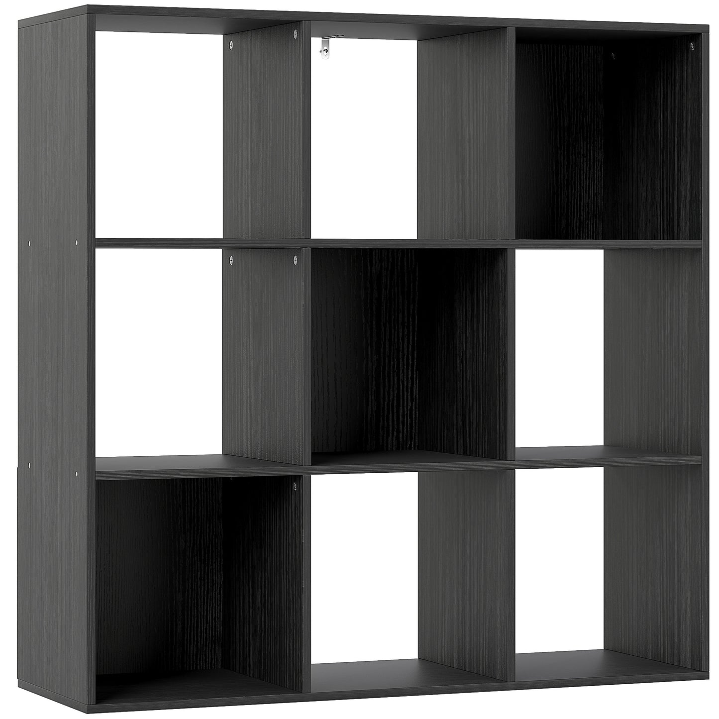 Solipa Wood Black 9 Cube Storage Bookcase