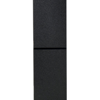 Rotolu Bado Wood Black 8 Tier Freestanding Grid Bookcase With Anti Tip Design