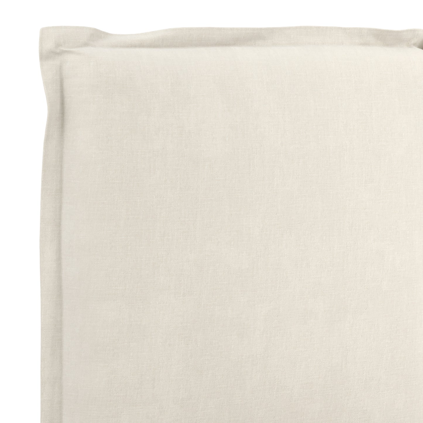 Wexford Ivory Linen Upholstered 3ft Single Bed Pillow Headboard