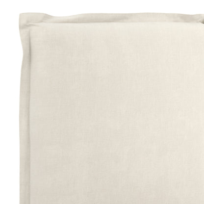 Wexford Ivory Linen Upholstered 3ft Single Bed Pillow Headboard