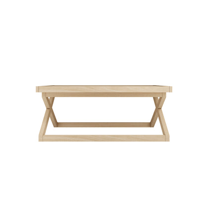 Enniscorthy Large Blonde Coffee Table X Frame
