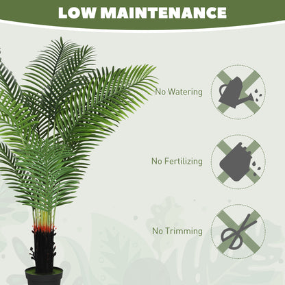 Nomovi Artificial Areca Palm With Full Canopy Leaf Design In Pot H8 150cm Green