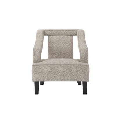 Letterkenny Upholstered Cream Chenille Armchair