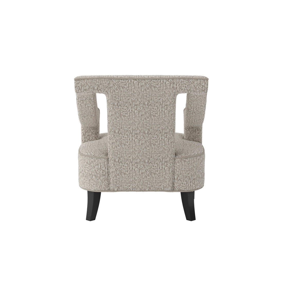 Letterkenny Upholstered Cream Chenille Armchair