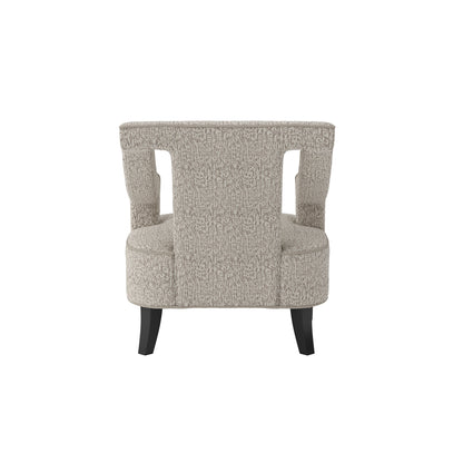 Letterkenny Upholstered Cream Chenille Armchair
