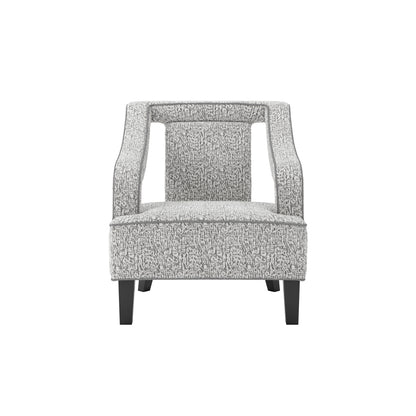 Letterkenny Upholstered Soft Grey Chenille Armchair
