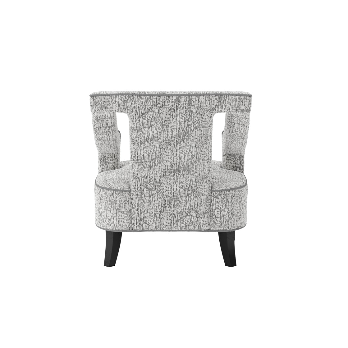 Letterkenny Upholstered Soft Grey Chenille Armchair
