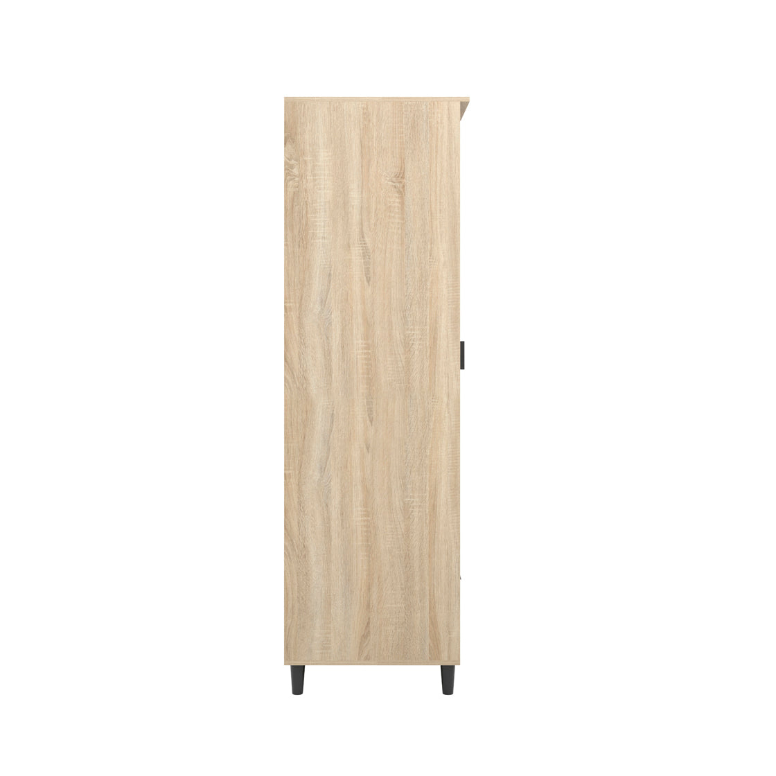 Skerries 1 Door Chevron Wardrobe Natural Oak Wood