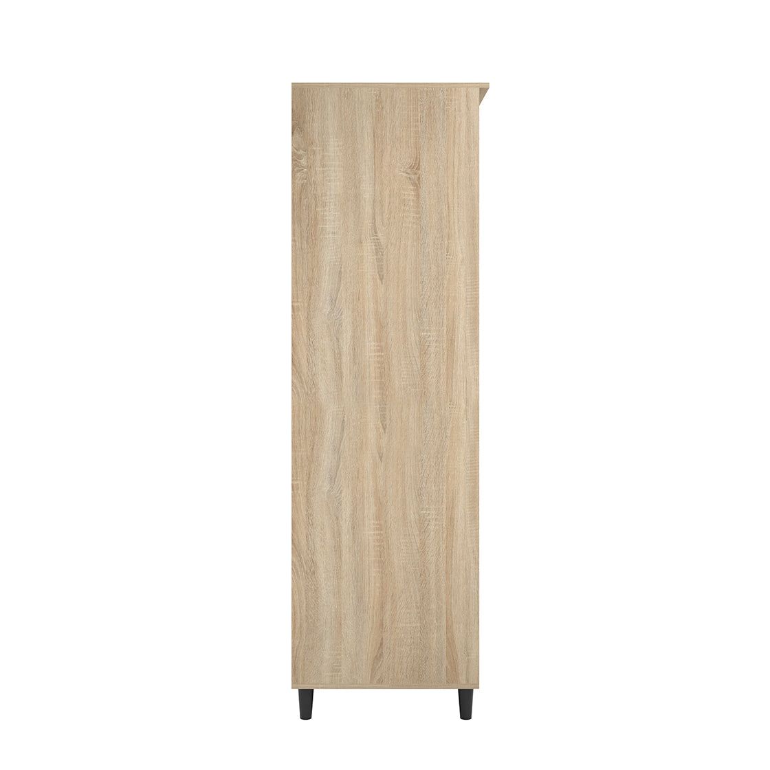 Skerries 2 Door Chevron Wardrobe Natural Oak Wood 2 Drawers