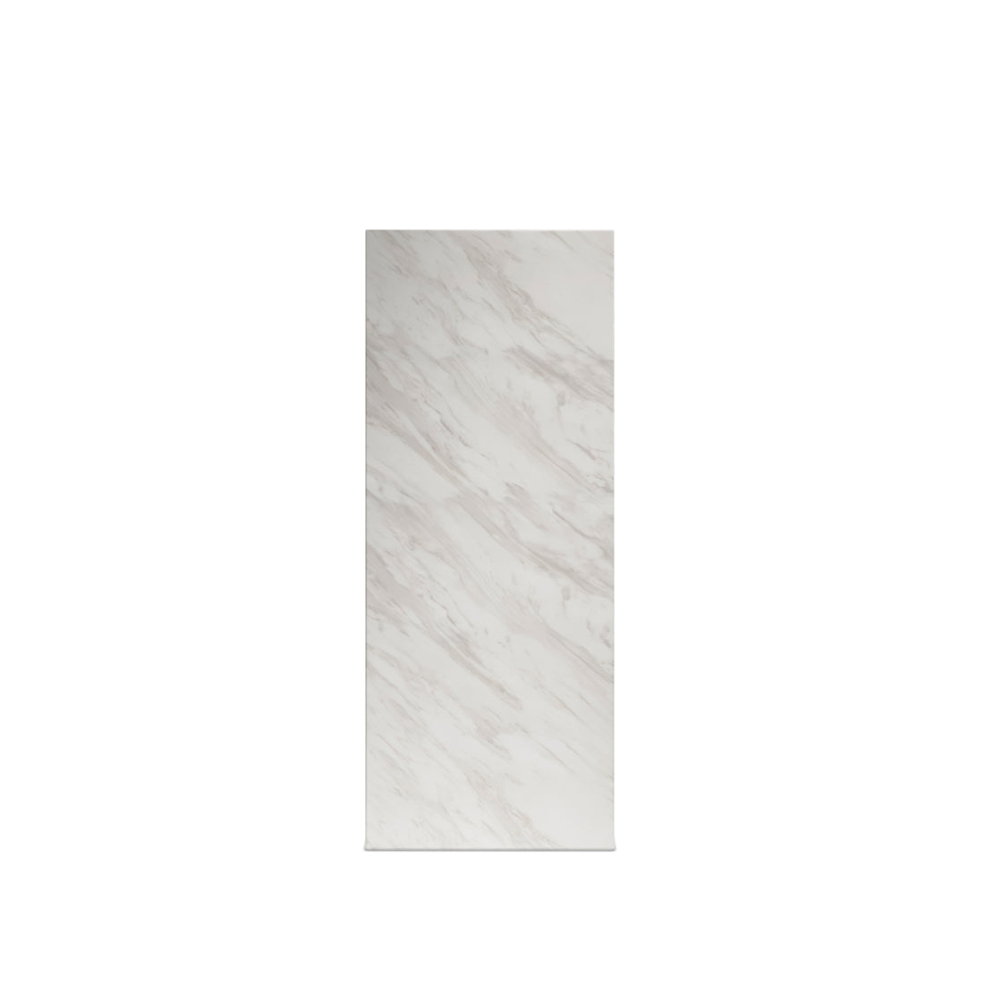 Dingle White Marble Effect Large Pedestal Side table