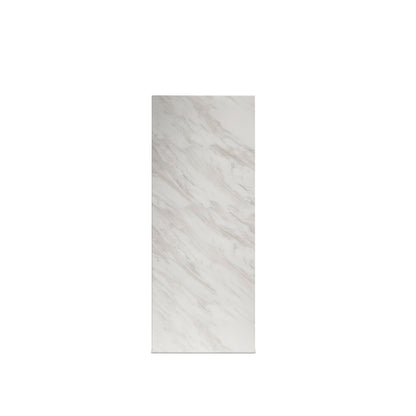 Dingle White Marble Effect Large Pedestal Side table