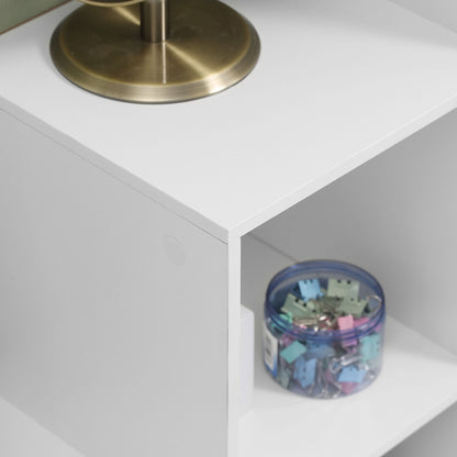 Yora Wood White 3 Tier 6 Cube Storage Bookcase